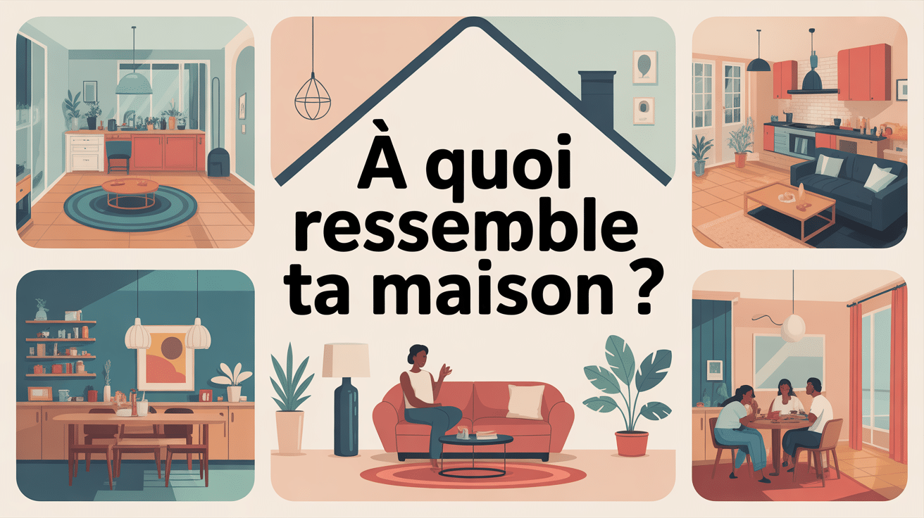 a quoi ressemble ta maison illustration vectorielle conviviale