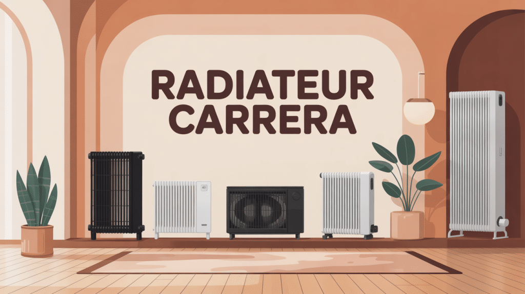 carrera radiateur différents modèles design illustration