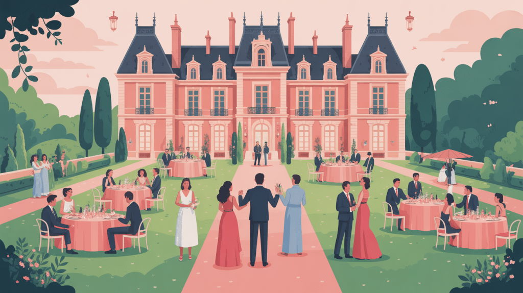 Chateaux XXL grand événement convivial dans jardin élégant