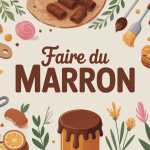 comment faire du marron illustration visuelle cuisine art décoration