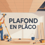 Comment faire un plafond en placo chantier rénovation