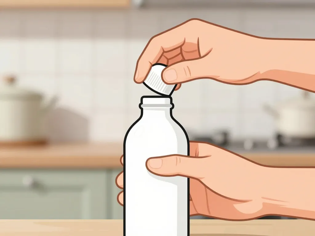 comment ouvrir une bouteille de vinaigre blanc geste ouverture mains