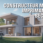 construction maison imprimante 3d moderne béton France
