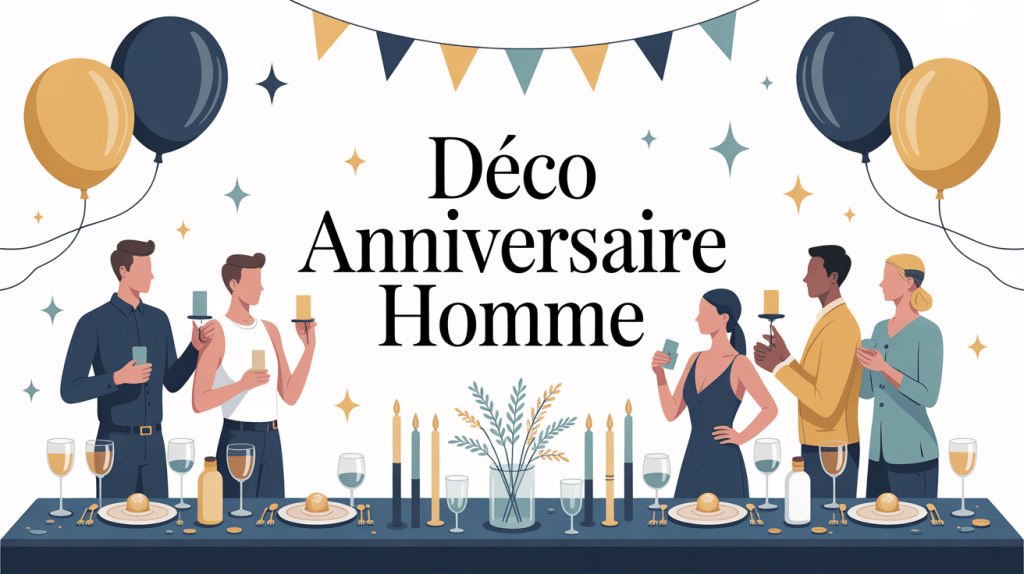 deco anniversaire homme festive élégante