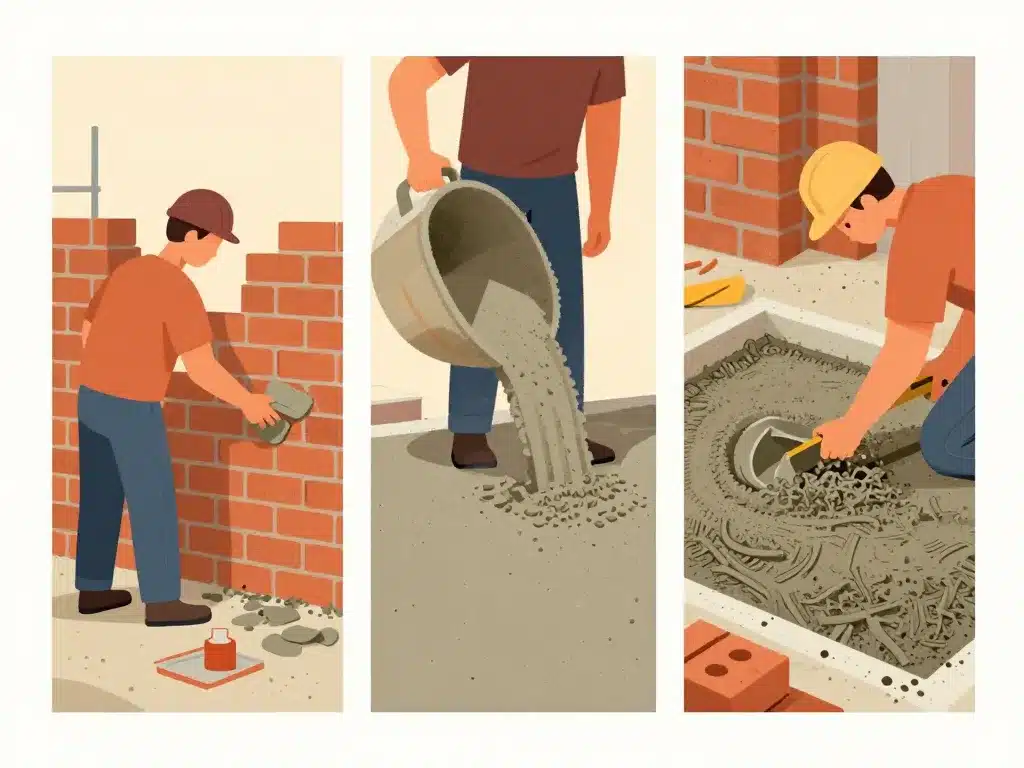 Différence entre ciment et béton application chantier construction