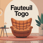 fauteuil togo moderne dans salon épuré