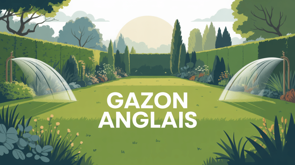 Gazon anglais inconvénients, pelouse verte, arrosage, contraste naturel