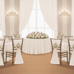 housse de chaise mariage raffinée salle de réception