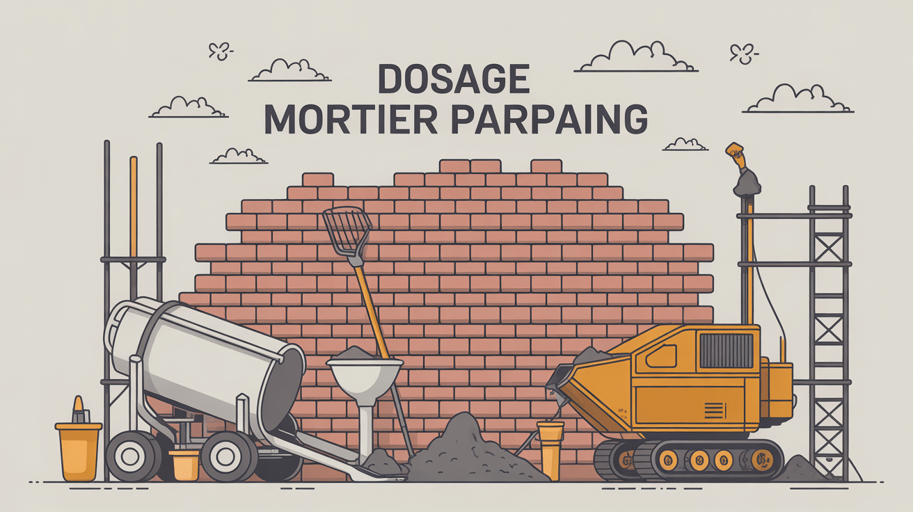 Mortier pour parpaing dosage illustration outils chantier
