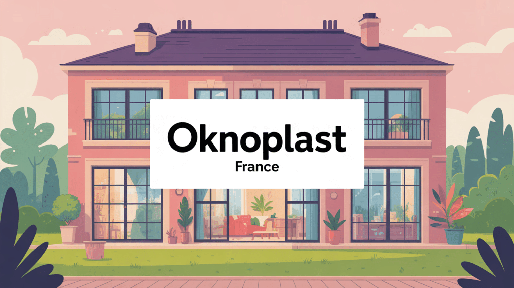 Illustration Oknoplast France menuiserie PVC aluminium maison