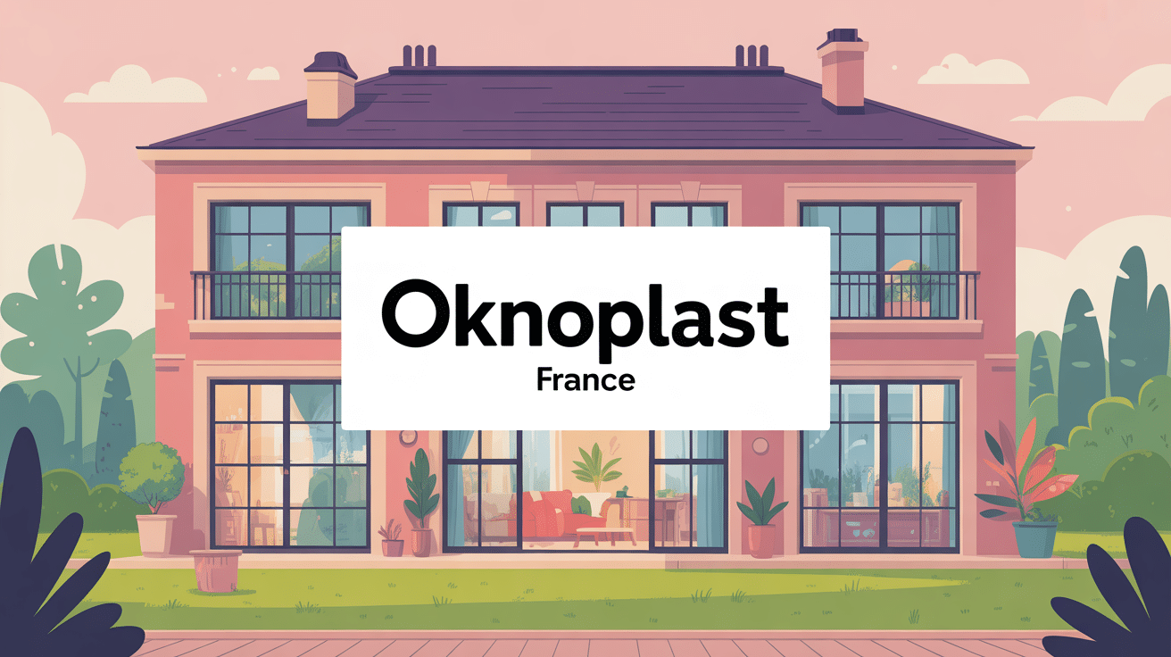 Illustration Oknoplast France menuiserie PVC aluminium maison