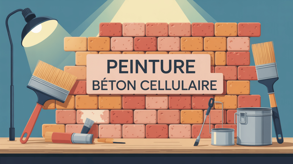 peinture pour béton cellulaire illustration étape outils