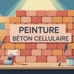 peinture pour béton cellulaire illustration étape outils