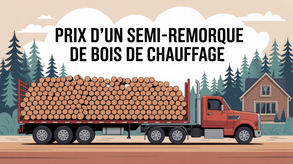 prix d'un semi remorque de bois de chauffage en 2m achat et stockage