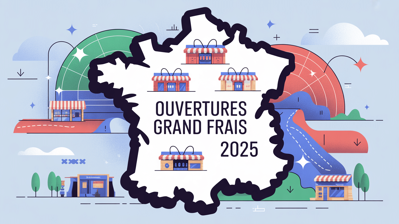 Carte calendrier prochaines ouvertures grand frais 2024