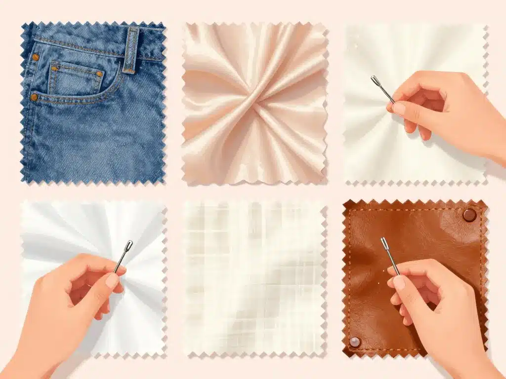 quelle aiguille pour quel tissu comparaison tissu et aiguille