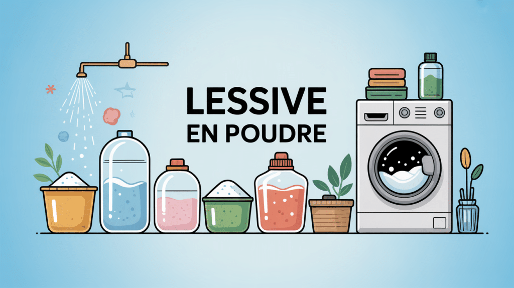 quelle est la meilleure lessive en poudre 2026 illustration machine et écologie