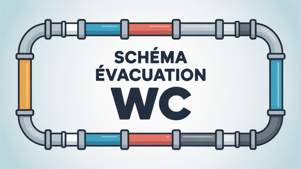 schéma évacuation wc illustration globale