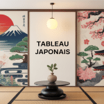 tableau japonais décoratif moderne mix estampes zen