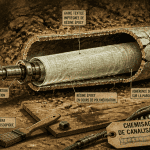 chemisage canalisations coupe insertion gaine