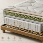 matelas bultex avantages inconvénients vue coupe technique