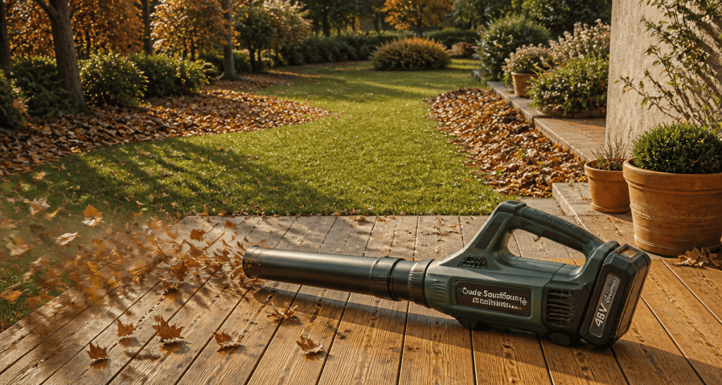 meilleur souffleur sur batterie terrasse feuilles automne