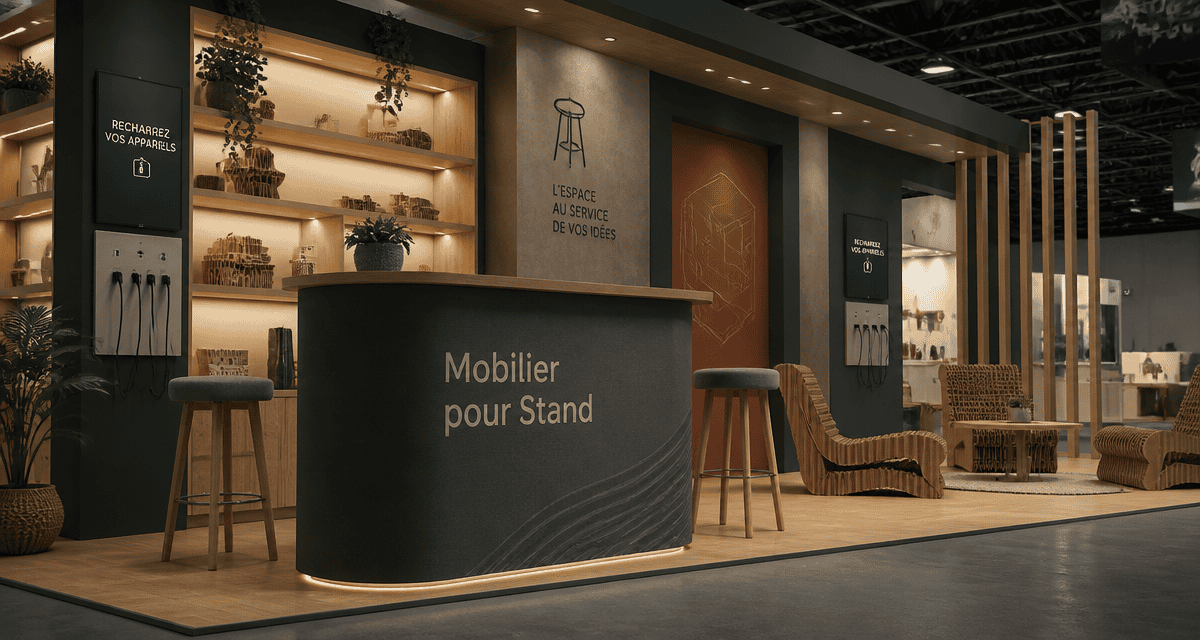 mobilier pour stand exposition moderne