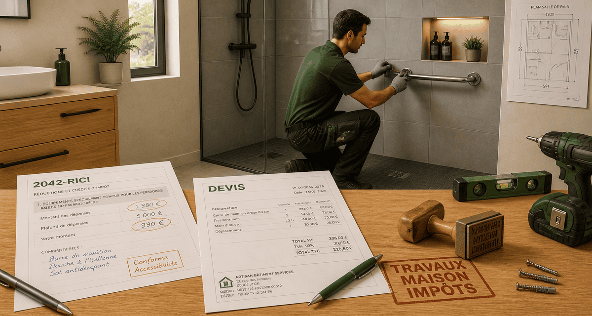 travaux maison impots salle de bain et formulaire fiscal