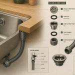 schema technique trop plein evier cuisine