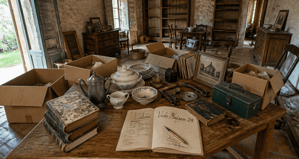 Vide maison 24 Dordogne intérieur maison ancienne