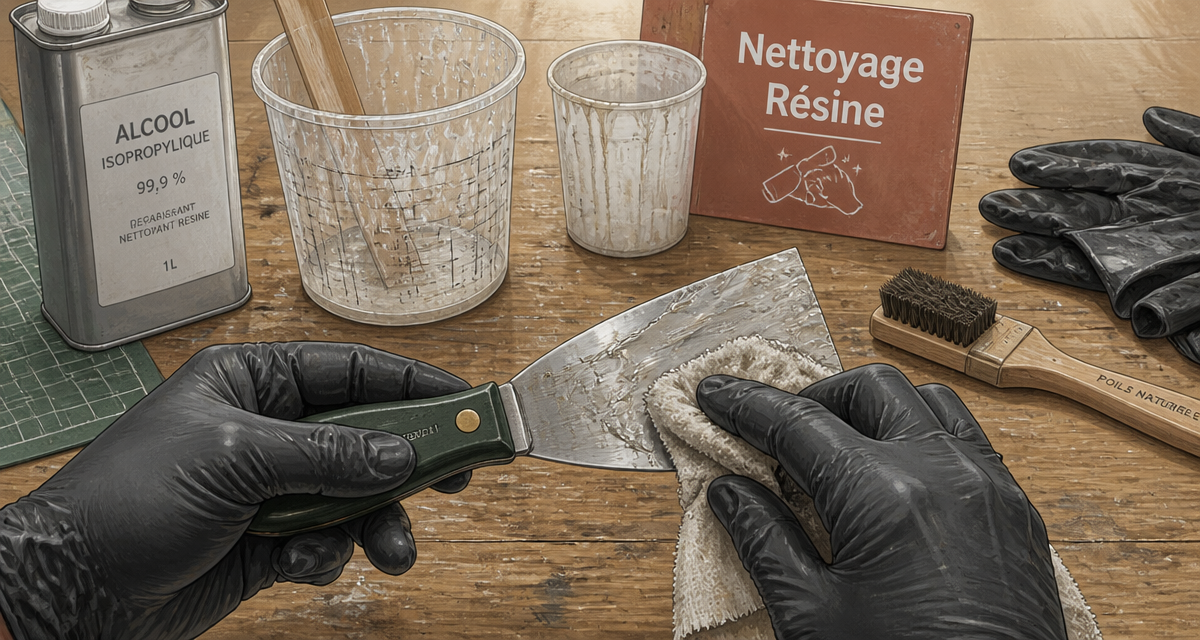 comment nettoyer de la résine époxy sur outils
