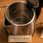 Comment nettoyer une bouilloire : vinaigre pour enlever le calcaire