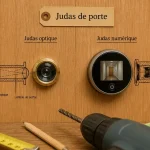 Judas sur porte optique et numérique pour sécuriser l’entrée