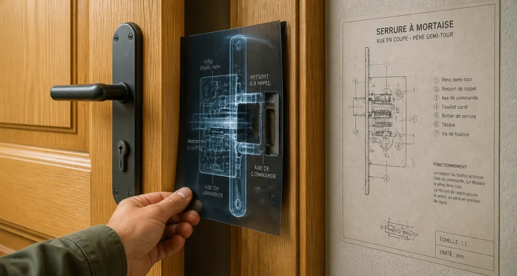 ouvrir une porte claquée avec une radio