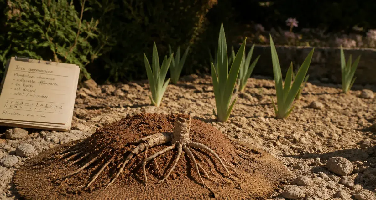 Quand planter des iris : rhizome affleurant et calendrier de plantation au jardin