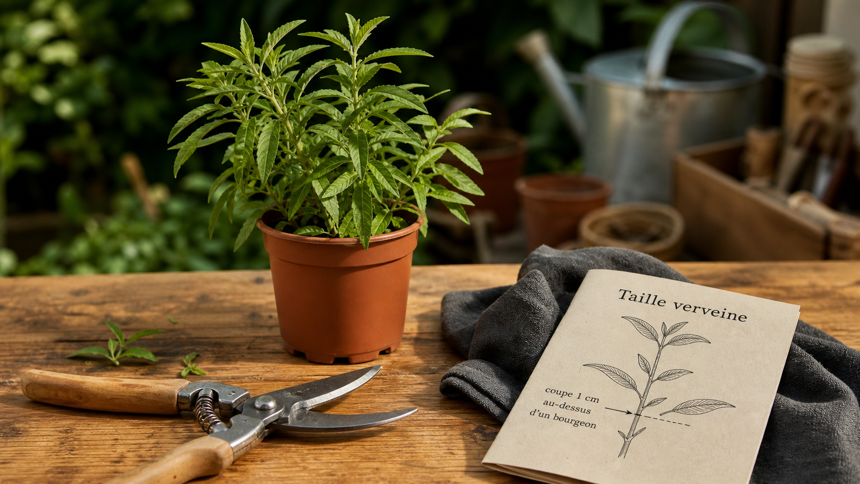 Quand tailler la verveine : sécateur et verveine citronnelle, guide de taille