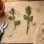 taille chrysanthème : pincement des tiges pour fleurs plus denses