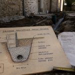 Drainage maison ancienne prix : coupe du drainage