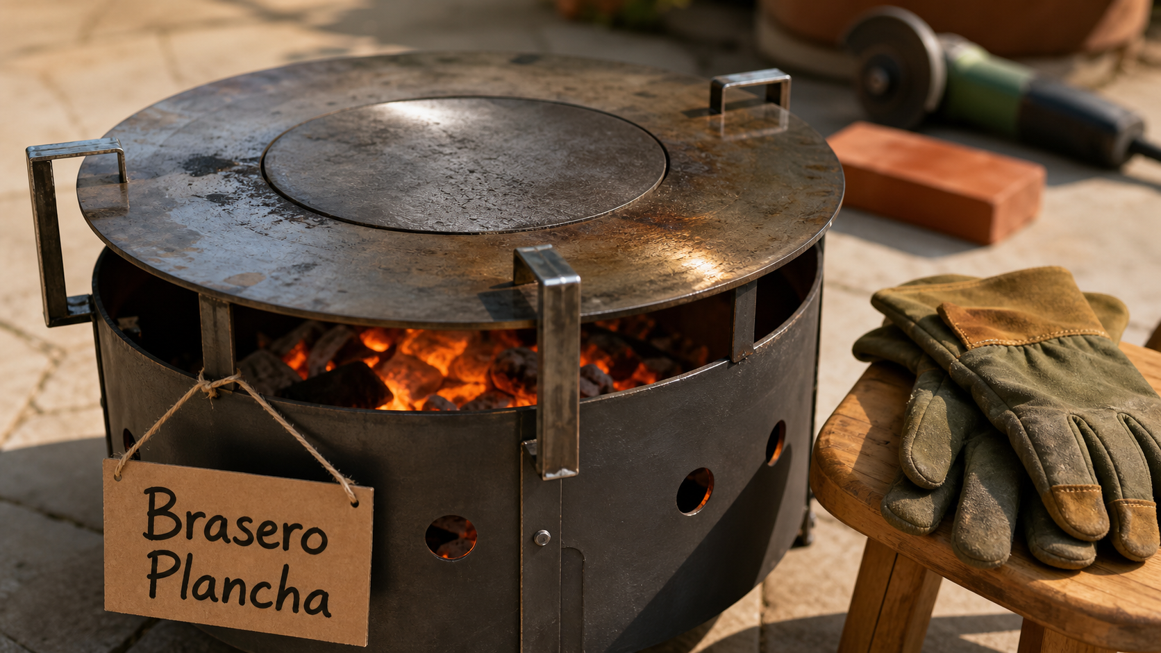 Fabriquer brasero : plancha DIY en fût de 200 litres, acier et aération