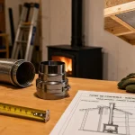 Poele a bois et tubage : conduit existant 150 mm