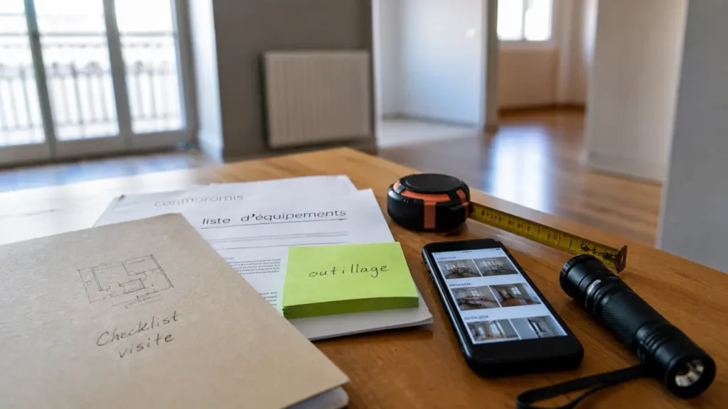 Visite avant signature notaire : vérifier compteurs, annexes et anomalies