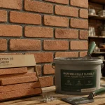 Brique pour mur intérieur : plaquettes de parement en briques posées