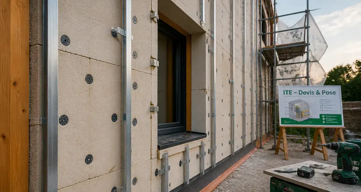 Isolation thermique extérieure saint-jory : façade isolée avec jonctions traitées