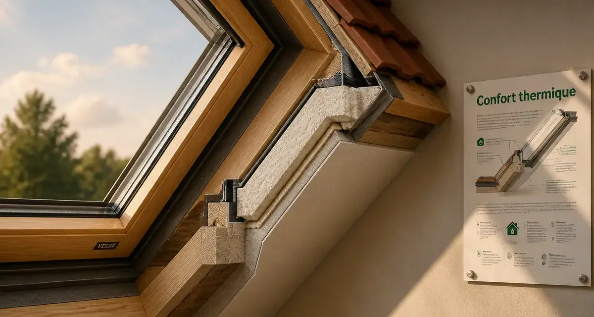 Velux isolation thermique : pose et protection extérieure de la fenêtre de toit