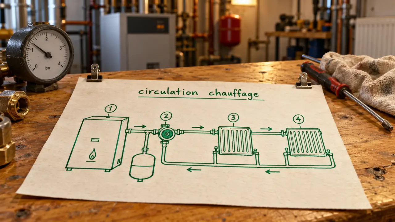 Circulation chauffage central : repérer blocages avant de toucher à la pompe