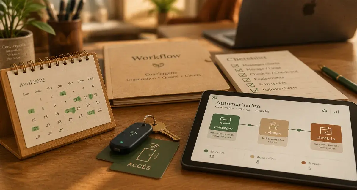 Logiciel automatisation location courte durée : check-in et messages évitent les doubles réservations