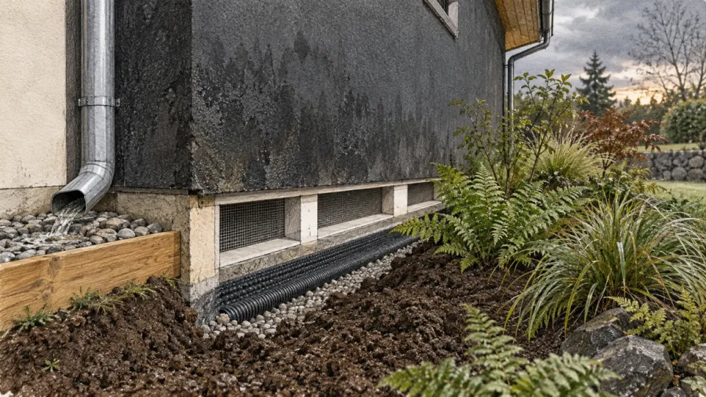 Plante qui absorbe l’humidité d’un mur extérieur : pourquoi elle ne suffit pas et quoi faire